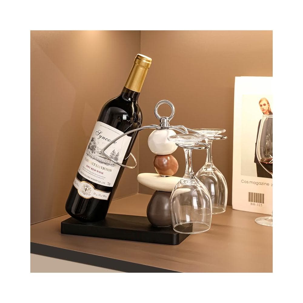 免運 時來運轉紅酒架/酒櫃擺件/家居客廳餐邊櫃杯架/電視櫃紅酒托/喬遷禮品