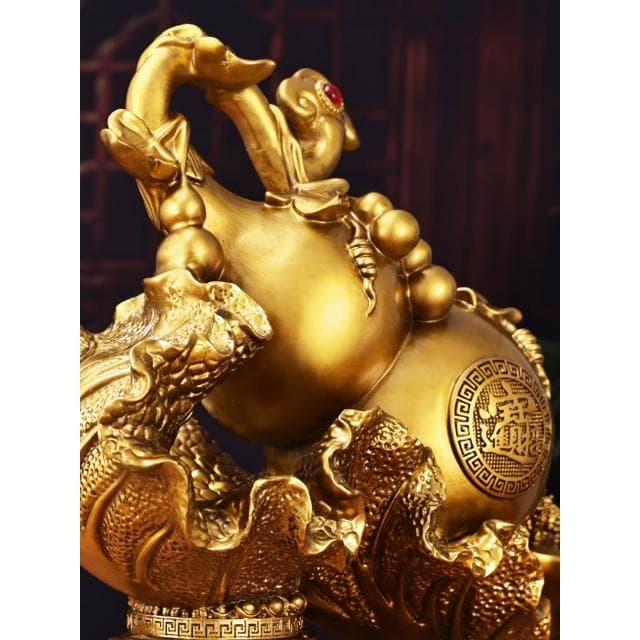 招財納福白菜葫蘆擺件聚寶盆客廳玄關電視櫃裝飾喬遷新居開業禮物