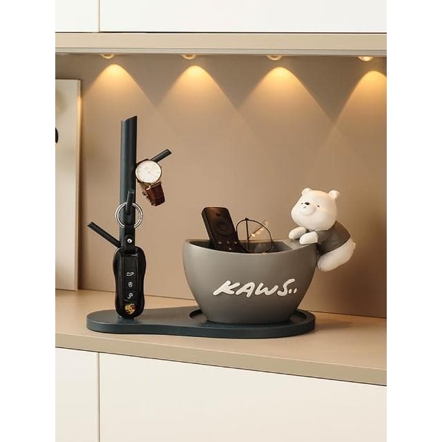 元寶入戶鞋櫃玄關鑰匙置物架收納擺件門口客廳家居裝飾品喬遷禮品