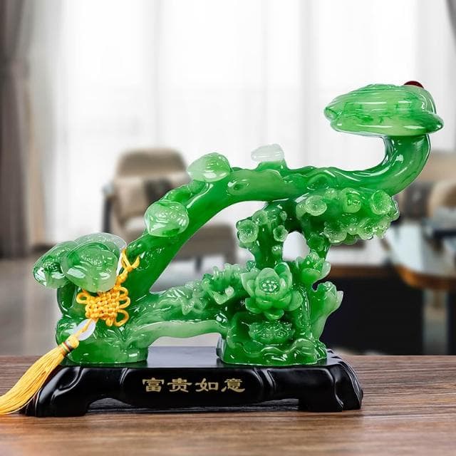 玉如意招財擺件中式客廳電視酒櫃玄關家居裝飾品喬遷新居搬家禮物