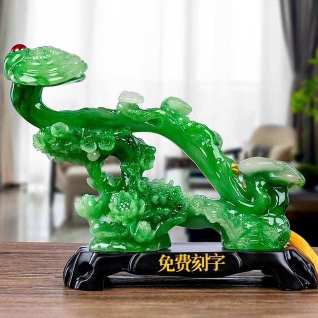 玉如意招財擺件中式客廳電視酒櫃玄關家居裝飾品喬遷新居搬家禮物