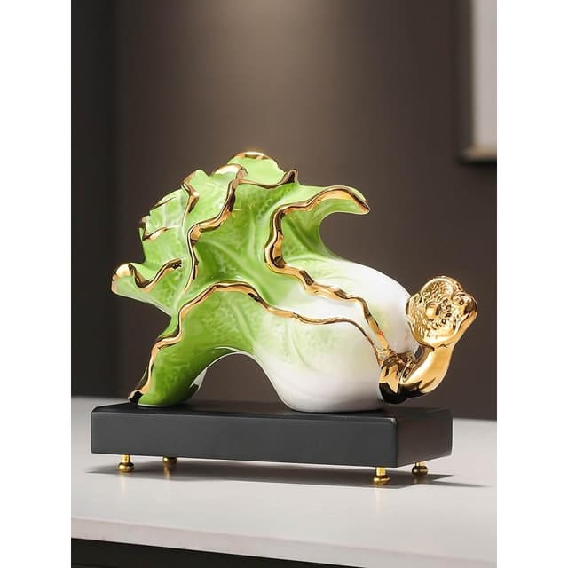 招財白菜擺件開業禮品百財裝飾品客廳電視櫃酒櫃喬遷店鋪開店禮物