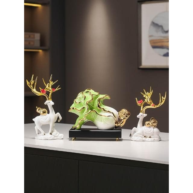 招財白菜擺件開業禮品百財裝飾品客廳電視櫃酒櫃喬遷店鋪開店禮物