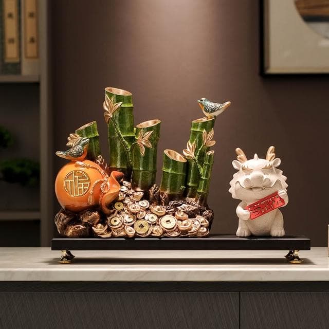 節節高升竹子擺件新中式客廳玄關裝飾品喬遷新居禮品開業禮物