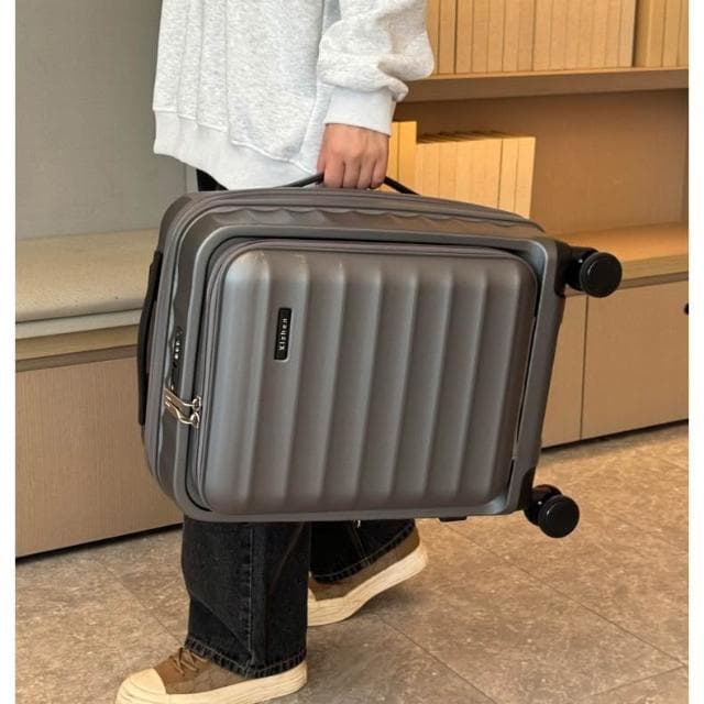 2025新款大容量密碼箱 男24寸旅行箱 行李箱 拉杆箱 女20寸側開蓋小型行李箱