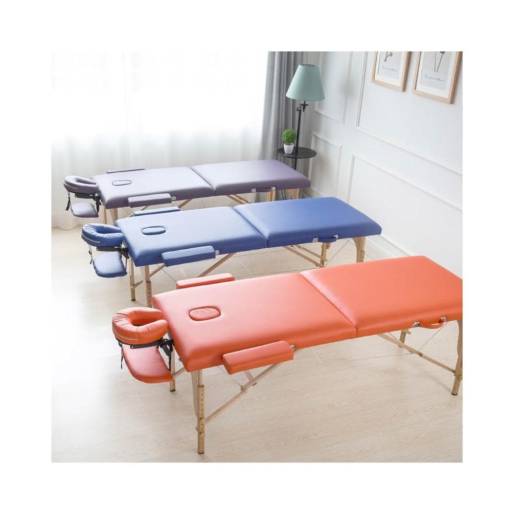 新品折疊按摩床家用可攜式推拿針灸艾灸床紋身紋繡美容床實木全套