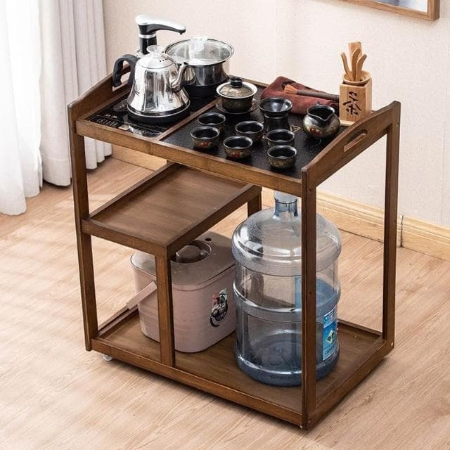 移動茶車茶桌現代簡約茶具家用客廳茶水櫃多功能上水一體茶盤套裝