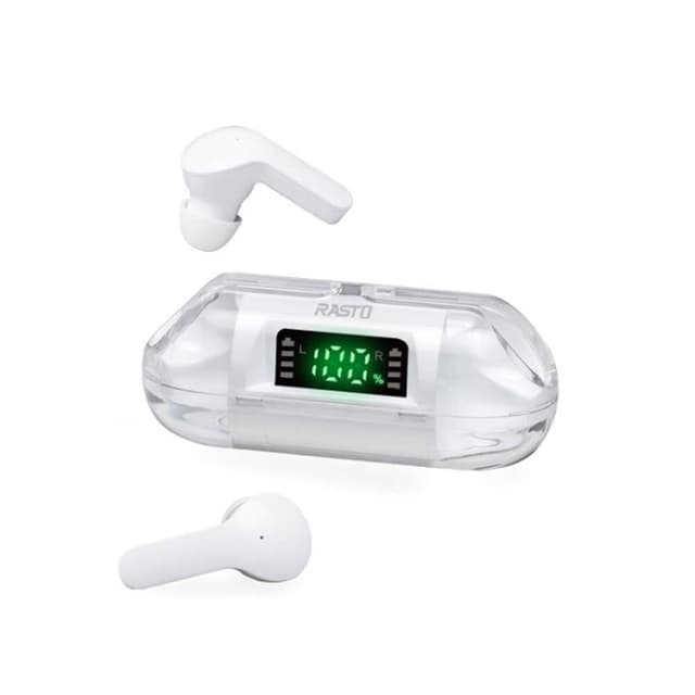 【RASTO】RASTO RS53 太空艙藍牙5.3真無線耳機 - LED電量顯示，IPX4防水，3-4小時使用時間