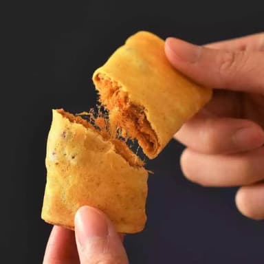 三統漢菓子 酥脆肉鬆捲 12入 蛋捲 台灣溫體黑毛豬 腱子肉 香酥肉鬆 黃金餅皮 雞蛋香氣 禮盒