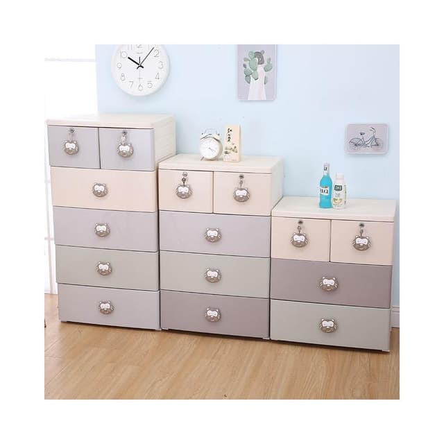 廠家加厚抽屜式收納櫃五層寶寶塑膠嬰兒童儲物櫃衣櫃批發五斗櫃子