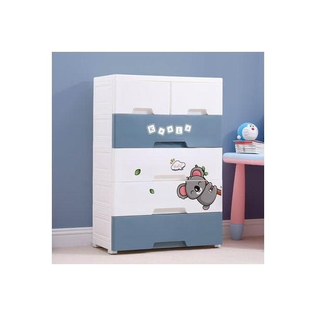 58cm塑膠卡通考拉收納櫃兒童家用多層抽屜式寶寶衣櫃嬰兒櫃儲物櫃