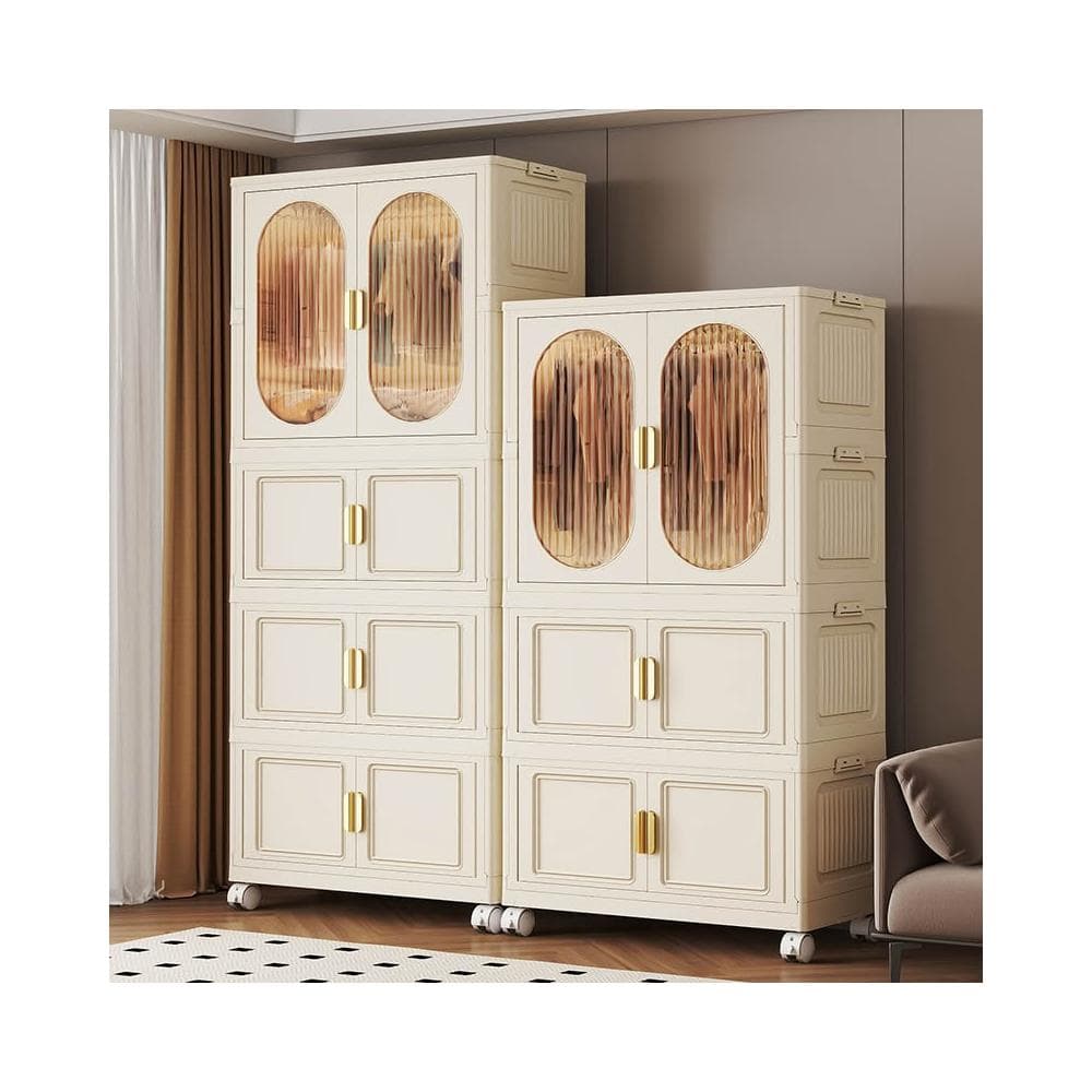 家用折疊衣櫃臥室嬰兒寶寶衣物收納整理置物櫃雜物零食玩具儲物櫃