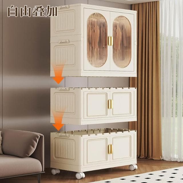 家用折疊衣櫃臥室嬰兒寶寶衣物收納整理置物櫃雜物零食玩具儲物櫃