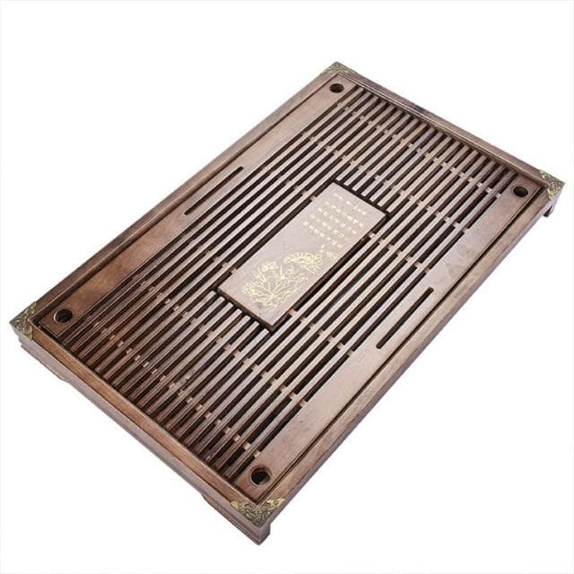 實木茶盤家用簡約功夫茶具茶臺茶託盤抽屜式儲水排水迷你小號茶海