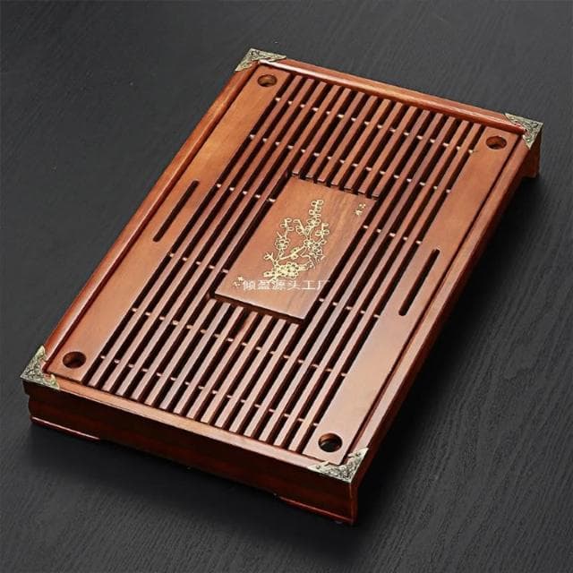 實木茶盤家用簡約功夫茶具茶臺茶託盤抽屜式儲水排水迷你小號茶海