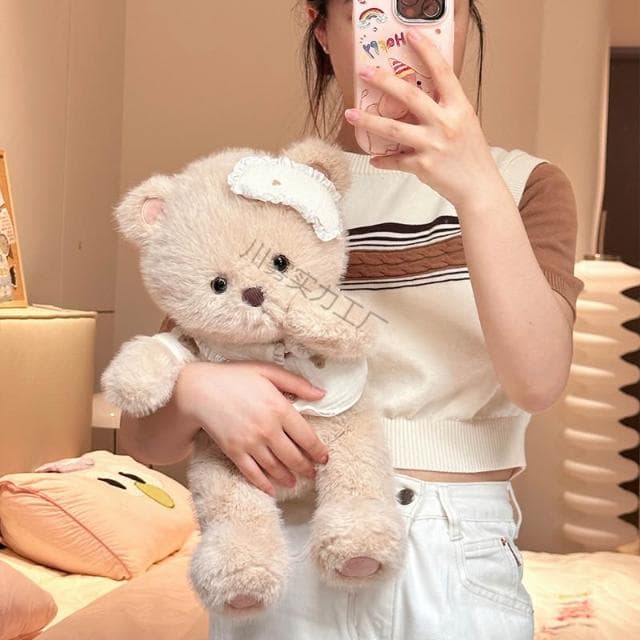 晚安小羊玩偶公仔兔子毛絨玩具女孩睡覺抱枕娃娃生日禮物送男朋友