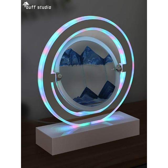 批發流沙畫擺件沙漏電腦桌面氛圍臺燈藍牙音響家居裝飾品生日禮物