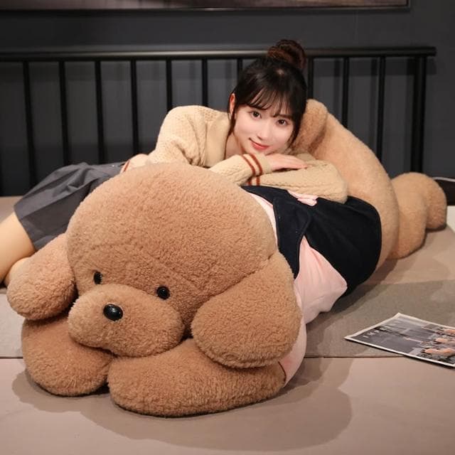 超大號背帶穿衣服狗狗毛絨玩具可愛趴趴狗大抱枕女孩抱睡玩偶禮物