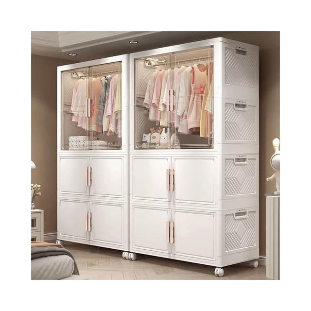 兒童衣櫃寶寶衣服收納箱嬰兒衣櫥家用大容量儲物櫃零食玩具收納櫃