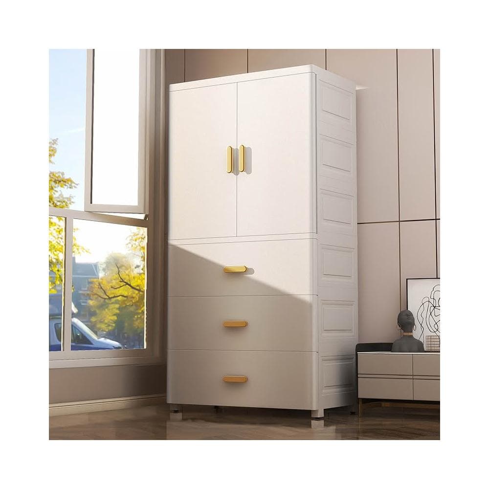 雙開寶寶衣櫃嬰兒簡易衣物收納櫃兒童小衣櫥整理箱塑膠家用儲物櫃