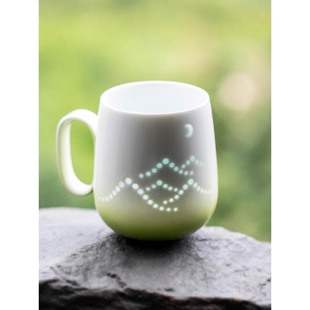 創意禮品定制山月玲瓏杯景德鎮陶瓷馬克杯情侶杯子男高顏值禮物杯
