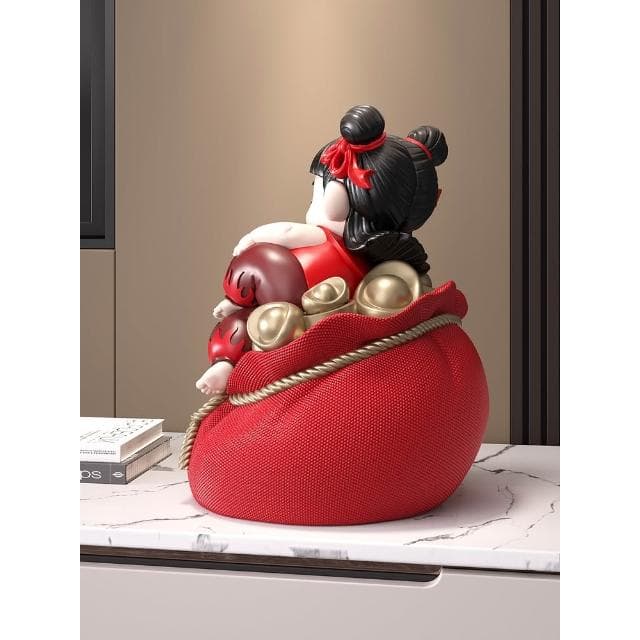 哪吒擺件穩贏招財朋友開業禮物公司店鋪前臺裝飾家居喬遷新居禮品