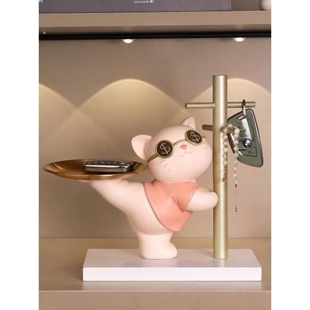 鑰匙收納置物架兔子玄關擺件入戶鞋櫃家居裝飾品搬家禮物喬遷新居