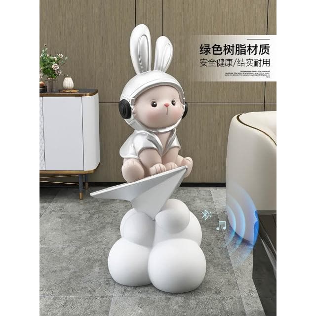 大型兔子客廳落地擺件電視櫃沙發旁家居飾品音響公仔搬家喬遷禮物