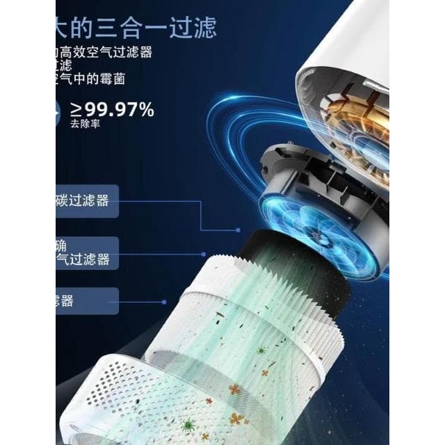 110V空氣淨化器wifi智能APP控制負離子除甲醛PM2.5去異味