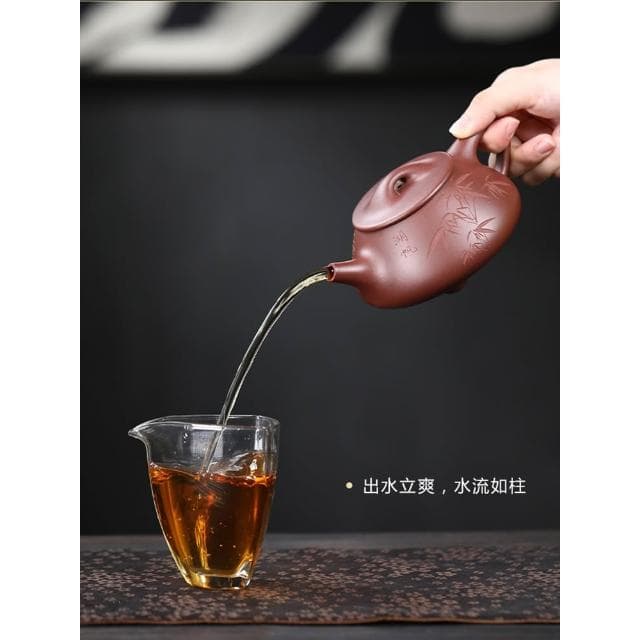 正宗宜興紫砂茶壺顧景舟底槽清石瓢純手工泡茶壺高檔精品茶具套裝
