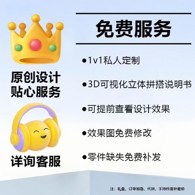 超走心禮物 情侶照片定制人像積木diy人像積木送朋友生日禮物