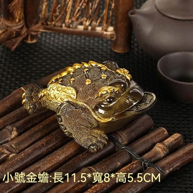 Jimi 集米 變色招財金蟾茶寵 可養蟾蜍個性製品茶檯茶寵擺件 精品茶具 茶寵