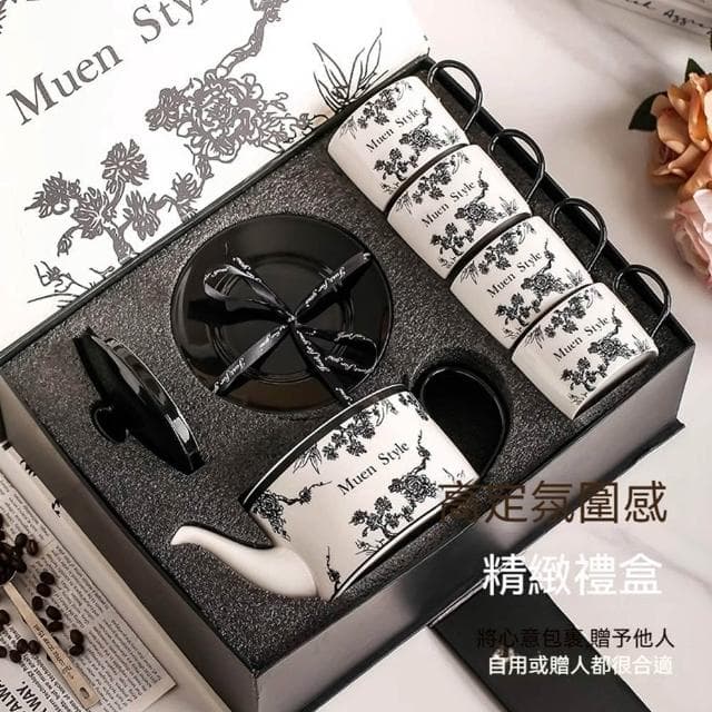 Jimi 集米 陶瓷茶具套裝 精緻下午茶茶具 輕奢高級感茶壺茶杯組 喬遷新居禮物