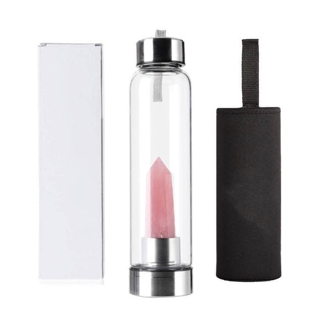 念念不忘水晶專賣 水晶水 能量水杯 水晶柱杯 生活用品 杯子 高硼矽玻璃杯 不銹鋼杯 水晶 玉石 水壺 送禮