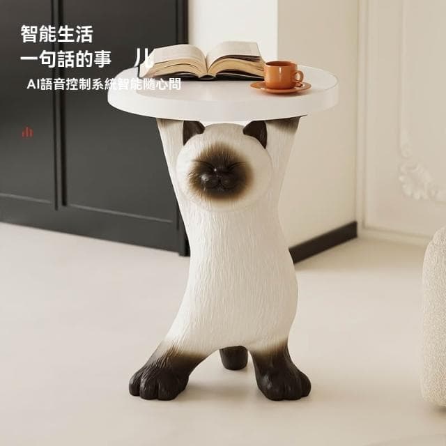 茶幾廳落地擺件 新婚電視櫃沙發臥室床頭櫃 妖嬈可愛暹羅貓客 喬遷禮物
