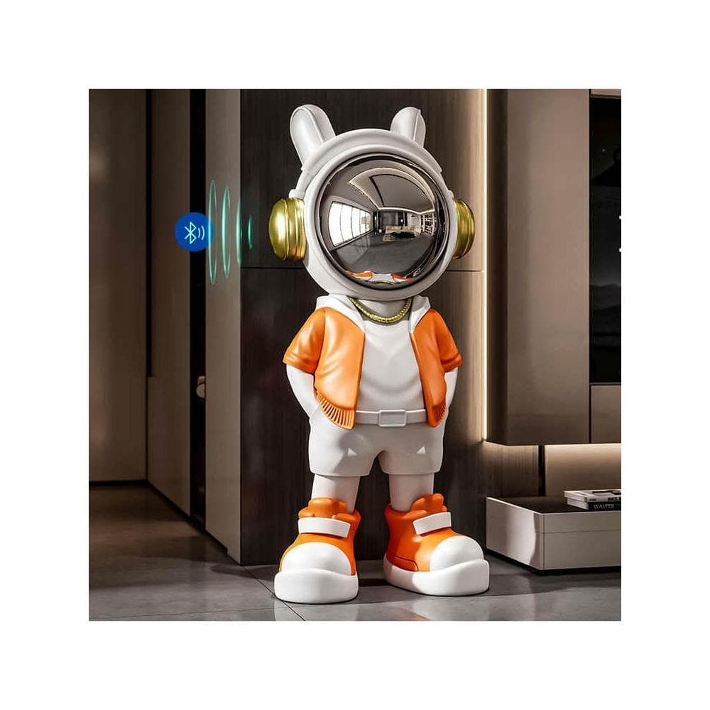 創意宇航員太空人擺件 航天員藍牙音響客廳電視櫃 大型落地軟裝飾品