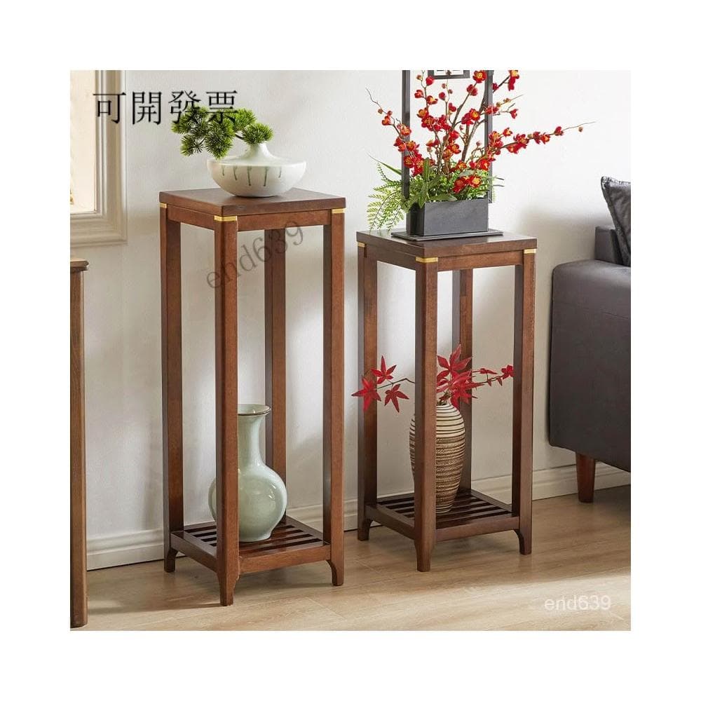 🔥限時下殺 工廠直銷 新中式實木花臺客廳花架陽臺綠蘿花盆架置物架室內花幾盆栽植物架