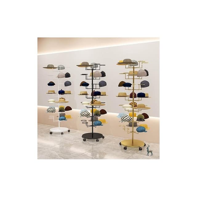 服装饰品店帽子展示架落地儿童母婴挂帽托多层摆放移动收纳置物架