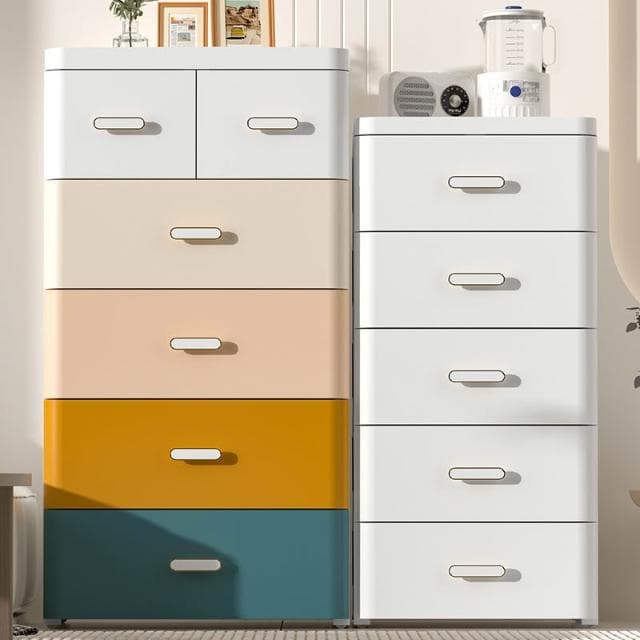 加厚抽屜式收納櫃多層塑膠零食櫃置物櫃家用寶寶衣櫃嬰兒童儲物櫃