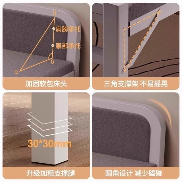折疊床單人床家用簡易午休小床1米2加床成人宿舍租房雙人硬板鐵床