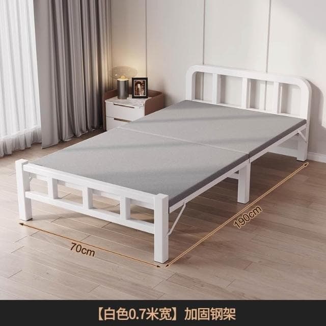 折疊床單人床家用簡易午休小床1米2加床成人宿舍租房雙人硬板鐵床
