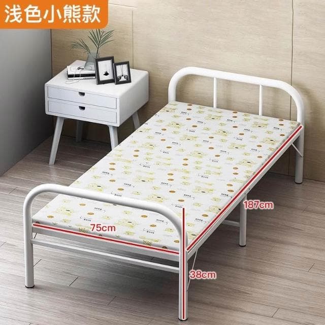 折疊床單人床便攜簡易家用辦公室午睡午休陪護硬板出租屋鐵床