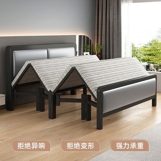 折疊床家用雙人床成人午休床出租屋簡易床學生宿舍鐵床小床單人床