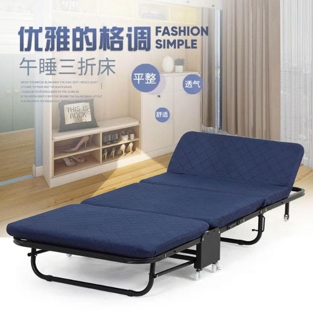 廠家批發辦公室折疊床單人床雙人床家用午休床木板床行軍床三折床