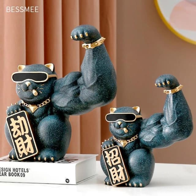 招財貓 劫財貓 發財貓 大力招財貓 麒麟臂劫財貓 開業禮物  家居擺飾 開幕送禮