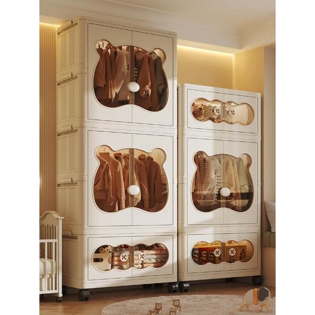 免安裝寶寶衣櫃嬰兒小衣櫥兒童衣服收納櫃臥室家用折疊衣物儲物櫃