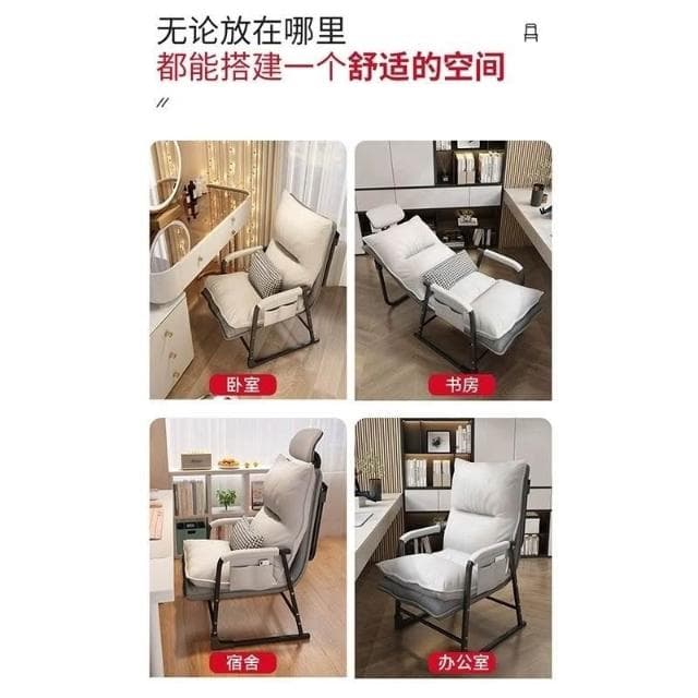 單人床 辦公室午休床午睡床 午休床 看護床 休閒床便攜午睡神器折疊床單人家用成人陪護床鐵床懶人睡椅可躺靠背椅子宿舍折疊床