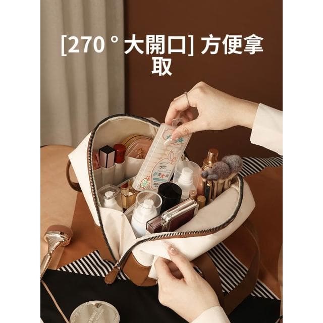 梵花 化妝包女2025年新款高階大容量便攜式收納外袋超火分區網紅保養品
