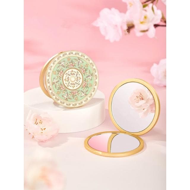 梵花 雀繞花枝小鏡子隨身鏡文創畢業生日禮物女生伴娘伴手禮化妝鏡