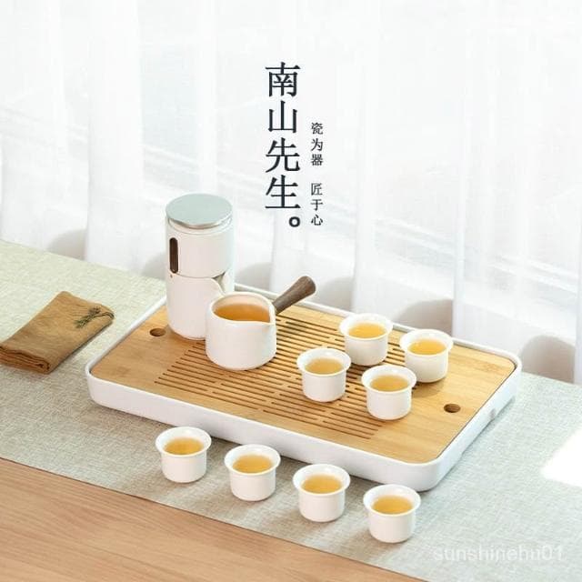 免運 茶盤 茶具 懸念功夫茶具套裝傢用客廳簡約高檔輕奢自動懶人泡茶神器